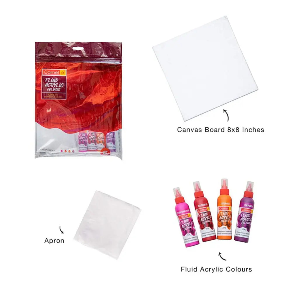 Camel Fluid Acrylic Colours DIY Kit Camel